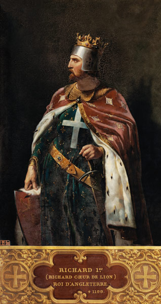 Richard I the Lionheart (1157-1199) King of England from Merry Joseph Blondel