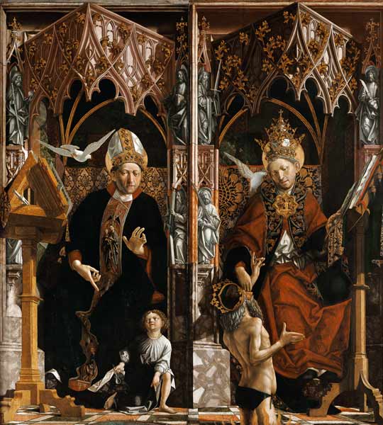 M.Pacher / Saint Augustine and Gregory from Michael Pacher