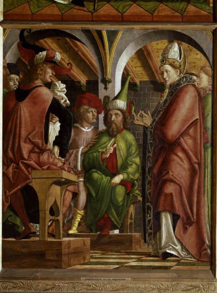 Pacher / Disputation of St. Augustine from Michael Pacher