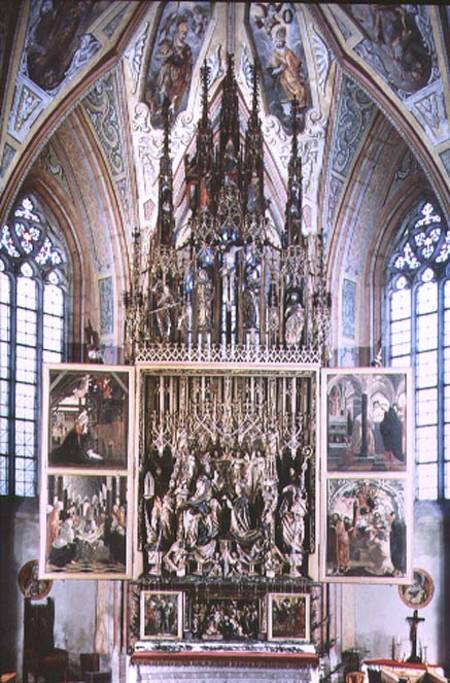The St. Wolfgang Altarpiece (second opening) 1471-81 (wood with polychromy from Michael Pacher