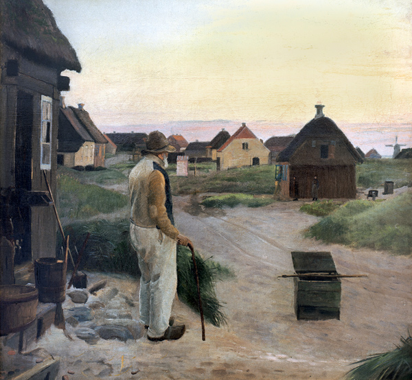 Blinder Kristian von Haus from Michael Peter Ancher