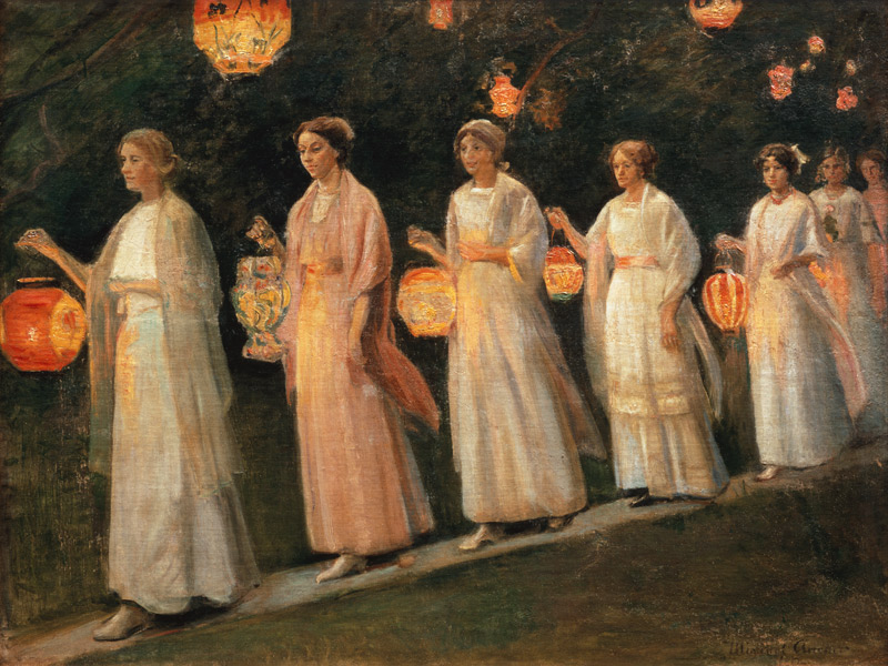 Gartenfest. Der Lampion-Umzug from Michael Peter Ancher