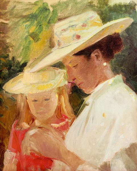 Anna Ancher mit Helga from Michael Peter Ancher