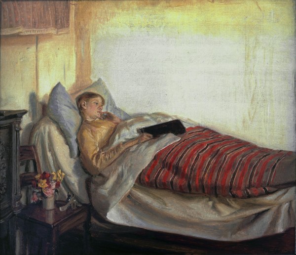 Krankes junges Mädchen from Michael Peter Ancher