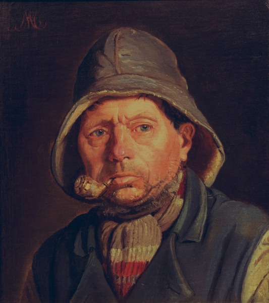 Pfeife rauchender Fischer from Michael Peter Ancher