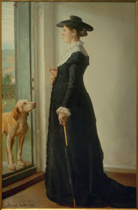 Porträt meiner Frau. Die Malerin Anna Ancher from Michael Peter Ancher