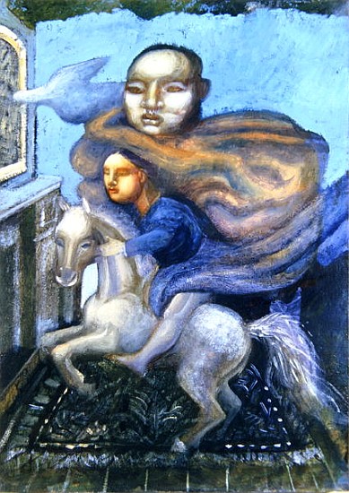 Her Personal Blue, 1998 (oil on canvas)  from Michael  Rooney
