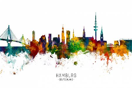 Hamburg-Deutschland-Skyline