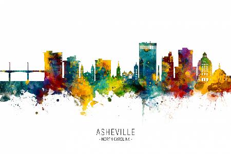 Skyline von Asheville,North Carolina