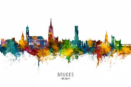Skyline von Brügge,Belgien