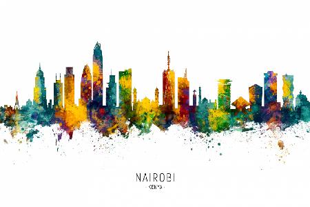 Skyline von Nairobi,Kenia