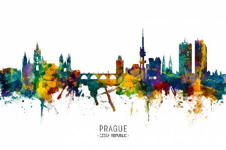 Skyline von Prag in der Tschechischen Republik