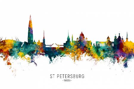 Skyline von St. Petersburg,Russland