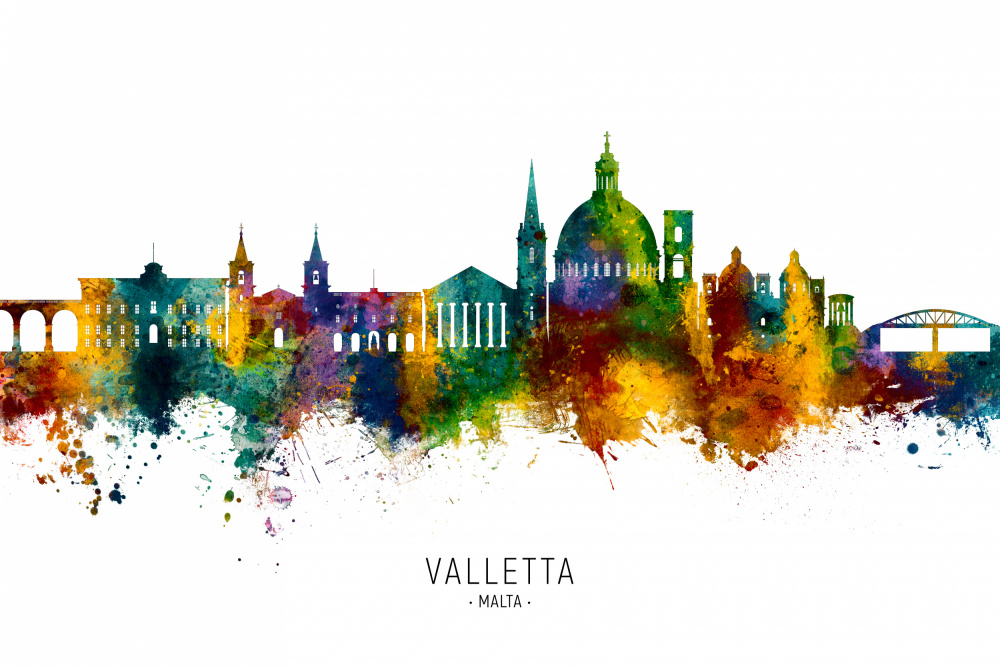 Skyline von Valletta Malta from Michael Tompsett
