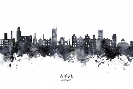 Skyline von Wigan,England