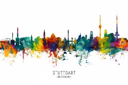 Stuttgart-Deutschland-Skyline