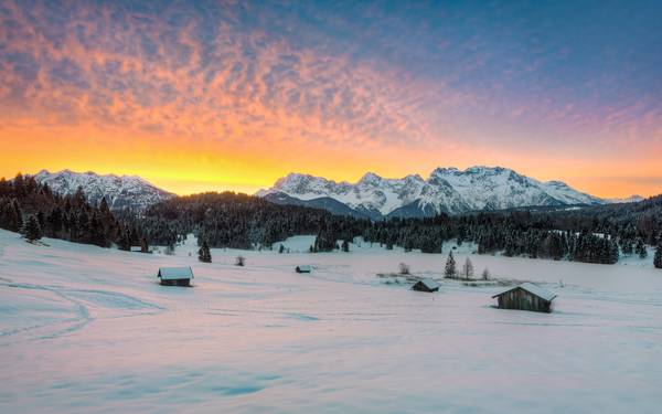 Sonnenaufgang am Geroldsee im Winter from Michael Valjak