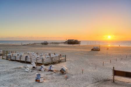 Sonnenuntergang in Sankt Peter-Ording