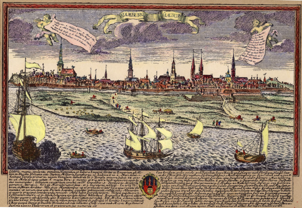 Hamburg c.1700 from Michael Wening
