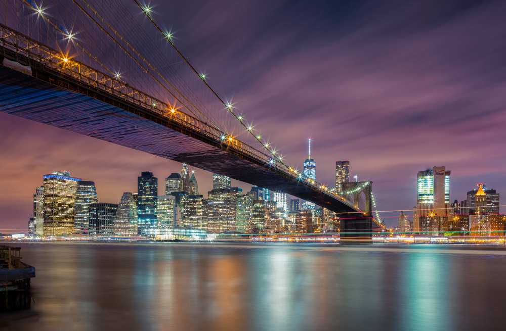 Brooklyn Bridge at Night from Michael Zheng