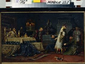 Fool's coat. Boyar Druzhina Andreyevich Morozov before Ivan the Terrible