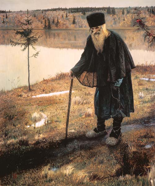 Der Einsiedler from Michail Wassiljew. Nesterow