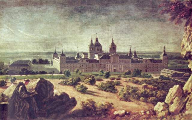 Blick auf das Kloster Escorial from Michel-Ange Houasse