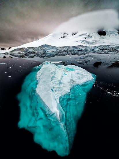 Bewegender Eisberg