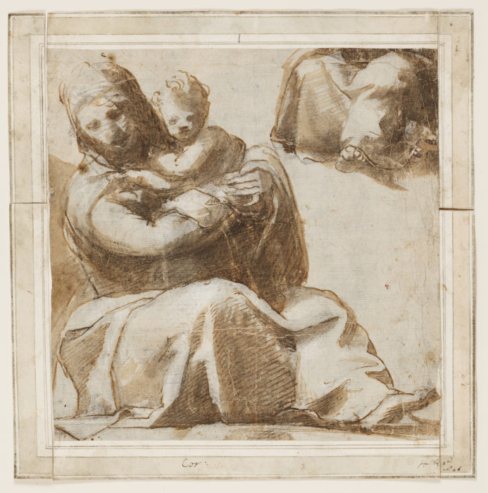 Sitzende Madonna mit Kind from Michelangelo Anselmi