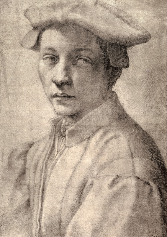Portrait Study of a Young Boy from Michelangelo (Buonarroti)