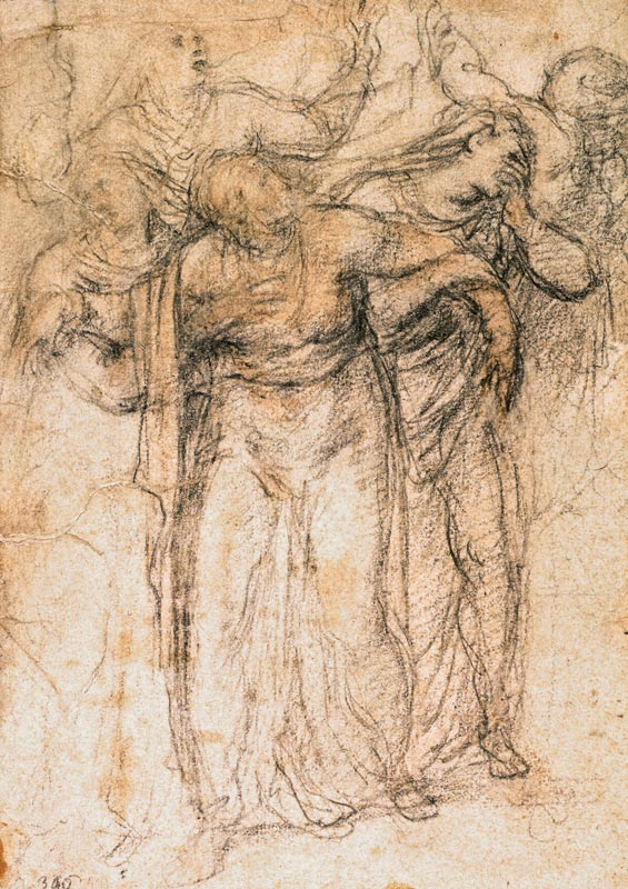 Study of Mourning Women from Michelangelo (Buonarroti)