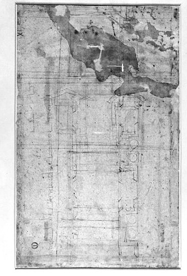 Architectural Studies, c.1538-50 from Michelangelo (Buonarroti)