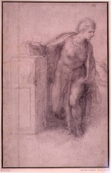 Figure Study from Michelangelo (Buonarroti)