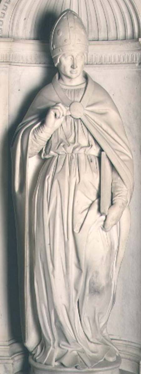 St. Pius, from the Piccolomini altar from Michelangelo (Buonarroti)