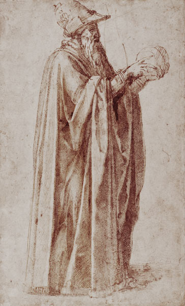 Study of a Man  Inv.9/15/498 (W.1) from Michelangelo (Buonarroti)