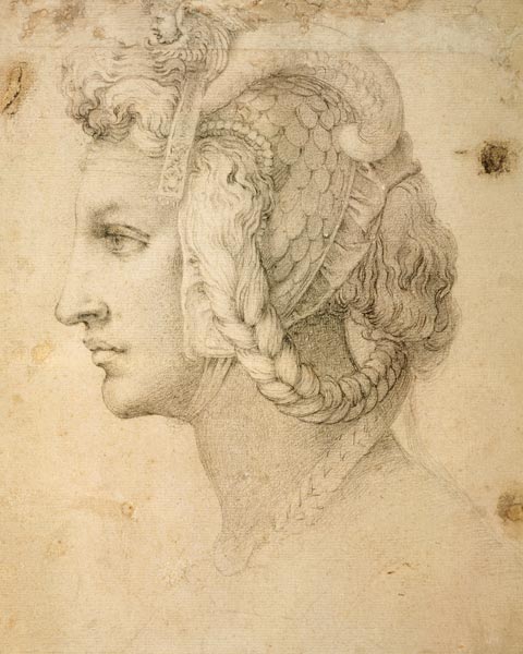 Study of Head from Michelangelo (Buonarroti)