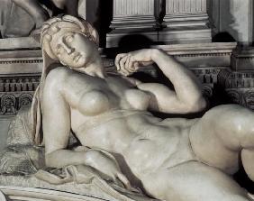 Tomb of Lorenzo de Medici, detail of Dawn