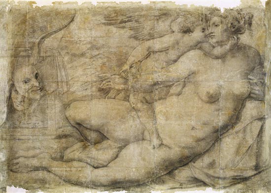 Venus with Cupid from Michelangelo (Buonarroti)