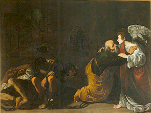Die Befreiung des Hl. Petrus. from Michelangelo Caravaggio