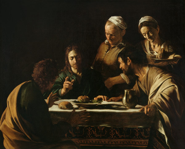 The Supper at Emmaus from Michelangelo Caravaggio