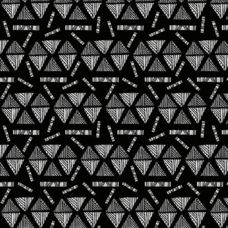 Stammesethnische Dreiecke Formen Grau Schwarz