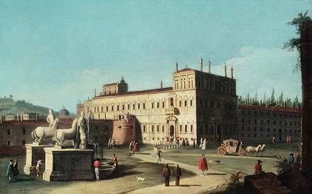 View of the Palazzo del Quirinale, Rome from Michele Marieschi