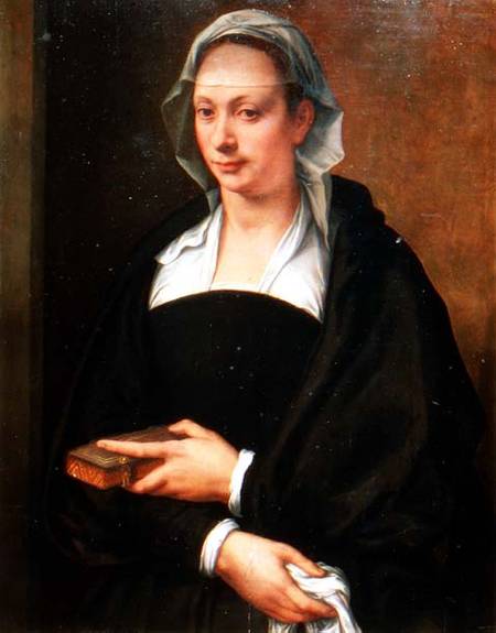 Portrait of a Lady in a White Veil from Michele Tosini