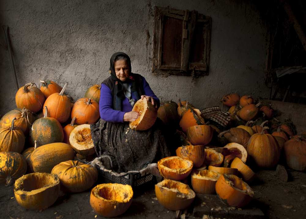 Lady with pumpkins from Mihnea Turcu