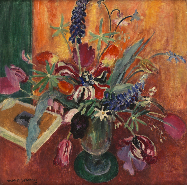 Lupins and tulips, c from Mildred Bendall