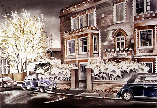 Autumn Wind at Tudor Mansions, 1998 (w/c on paper)  from Miles  Thistlethwaite
