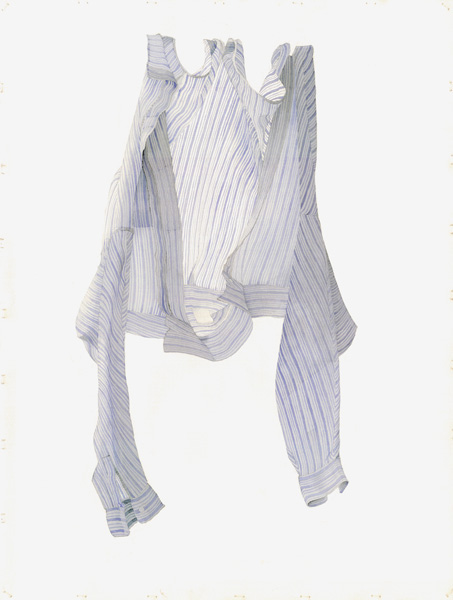 Stripy Blue Shirt in a Breeze, 2004 (w/c on paper)  from Miles  Thistlethwaite