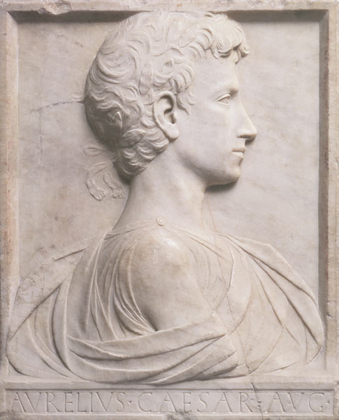 Marcus Aurelius, relief profile from Mino  da Fiesole