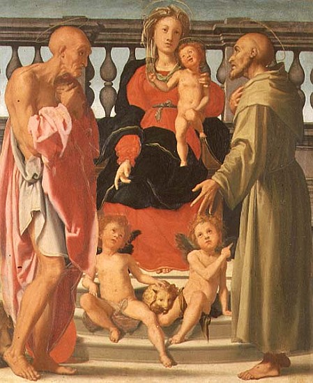 Madonna and Child with SS. Jerome and Francis from Mirabello Cavalori