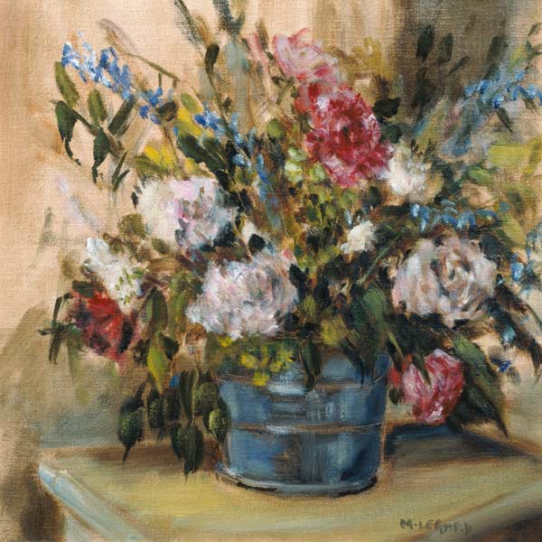 Flowers in a bucket (oil on canvas)  from Miranda  Legard